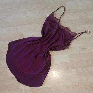 Victoria's Secret 🐩 VS Purple Silk Slip Chemise